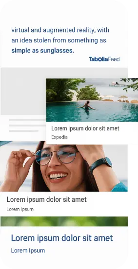Ejemplo visual de native ads integrados dentro de un entorno editorial.