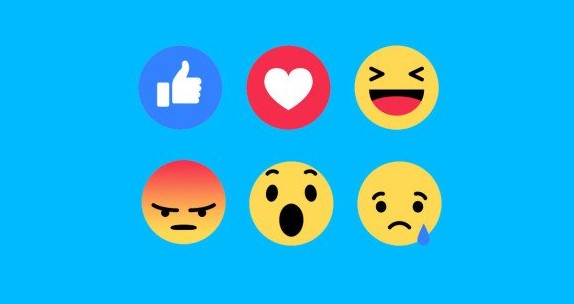 Nuevos emoticones de reacción para las publicaciones en Facebook.